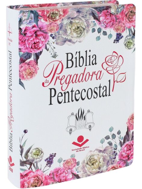 Bíblia Grande da Pregadora Pentecostal S/ Índice | Letra Normal | ARC | Capa Couro Ilustrada
