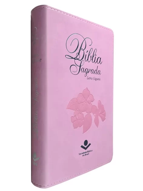 Bíblia Sagrada | Letra Gigante | ARA | Capa Rosa Nobre Luxo