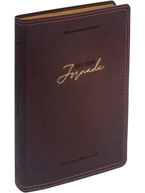 Bíblia Sagrada Jornada | NAA | Letra Normal | Espaço Anotações | Capa Luxo Bordô
