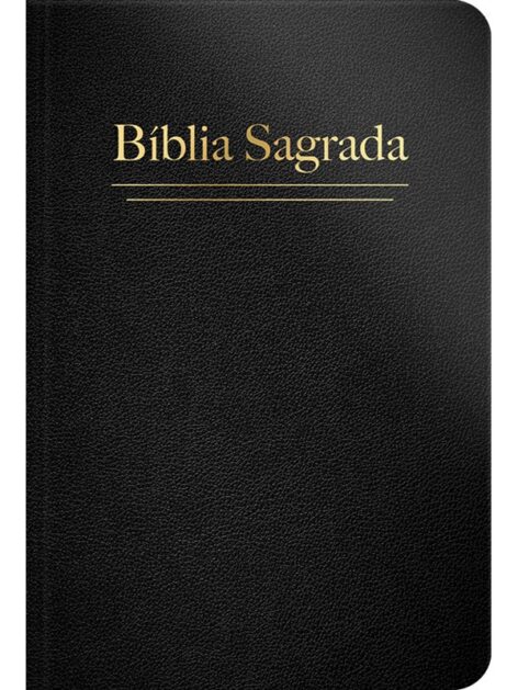 Bíblia Sagrada | ARC | Letra Grande | Capa Semi Luxo Preta
