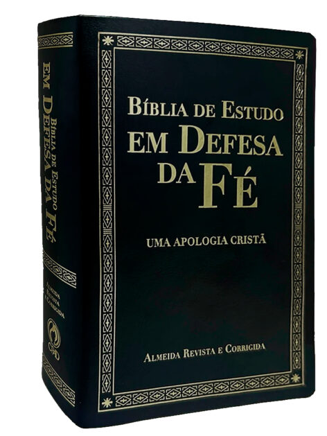 Bíblia de Estudo em Defesa da Fé | ARC | Luxo Preta