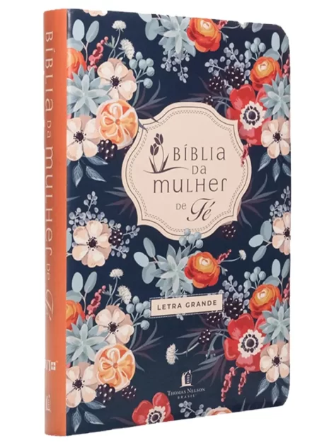Bíblia da Mulher de Fé | NVI | Letra Grande | Capa Couro Soft Florida