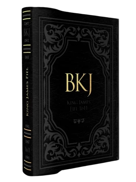 Bíblia King James Fiel 1611 | Extra Gigante | Capa Luxo Preta
